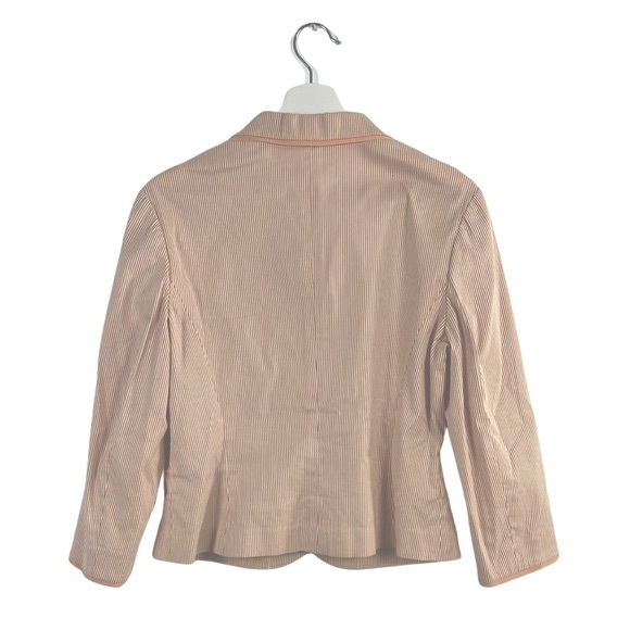 2PC Halogen Striped Suit Jacket and Ankle Capri Pants - Picture 5 of 9